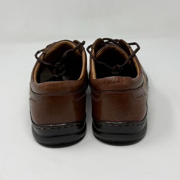 Born Bicycle Toe Oxford Sneakers Mens 10 Brown Leather Lace Up Casual Shoes